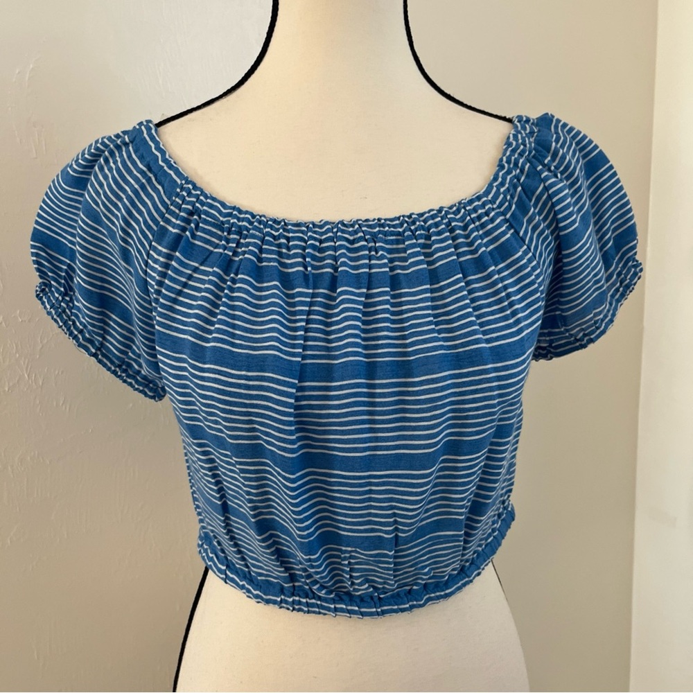 NWT GIRL SOUL Striped Crop Top‎ Junior Sz M